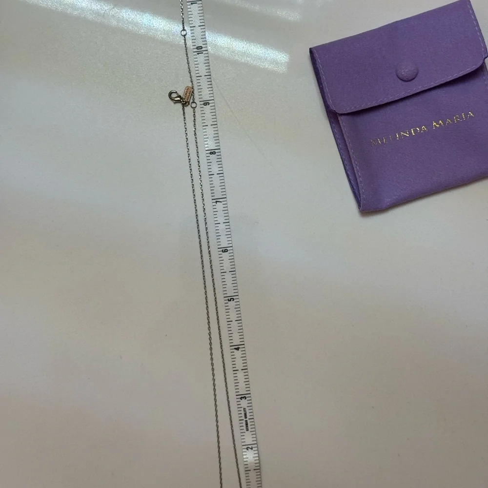 👑✨Melinda Maria~Your Royal Highness~ Silver emerald cut Necklace with Pendant👑 - Picture 8 of 11